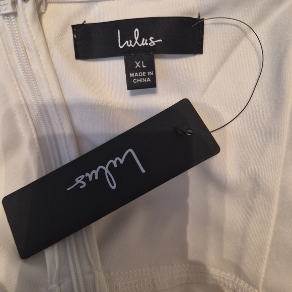 Lulu's White Strapless Floral Sweetheart Mini Dress Size Xl - Picture 11 of 12